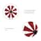 Glitzhome® 3.5ft Red Metal Wind Spinner Yard Stake